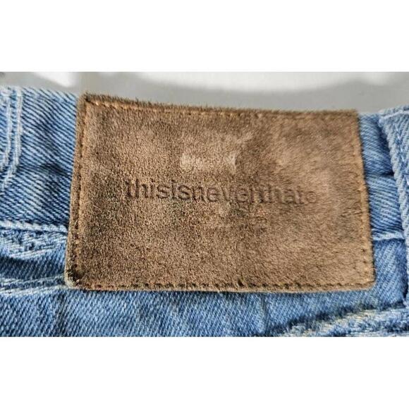 THISISNEVERTHAT Men's Paisley Printed Denim Jeans Size Medium - Picture 4 of 12